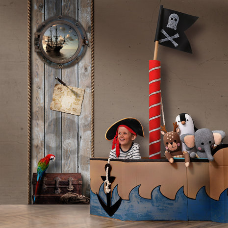 Reisbureau Aan boord betrouwbaarheid Piraten behang