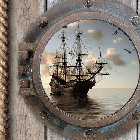 Reisbureau Aan boord betrouwbaarheid Piraten behang